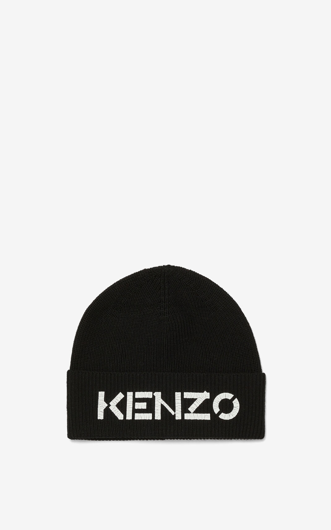 Kenzo Logo knit Gorro Hombre Negras | 9730412-UB